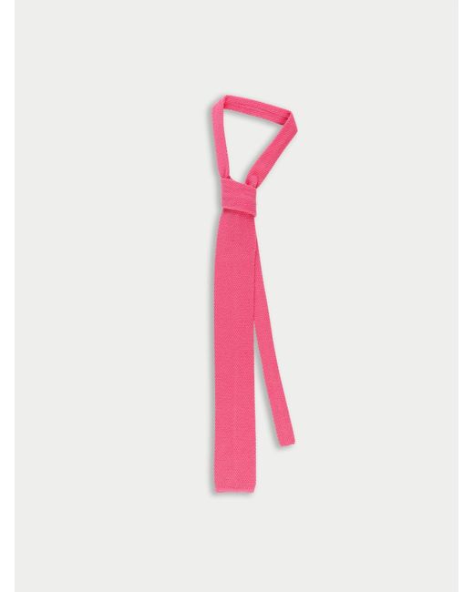 La Fetiche Pink Lennox Knitted Tie