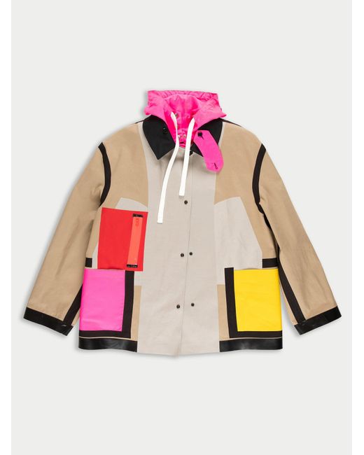 Women's Pink Malevich Fully Reversible Oversized Donkey Jacket