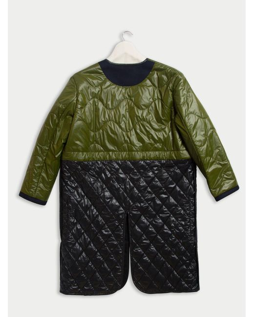 La Fetiche Blue Goude Padded Coat Liner