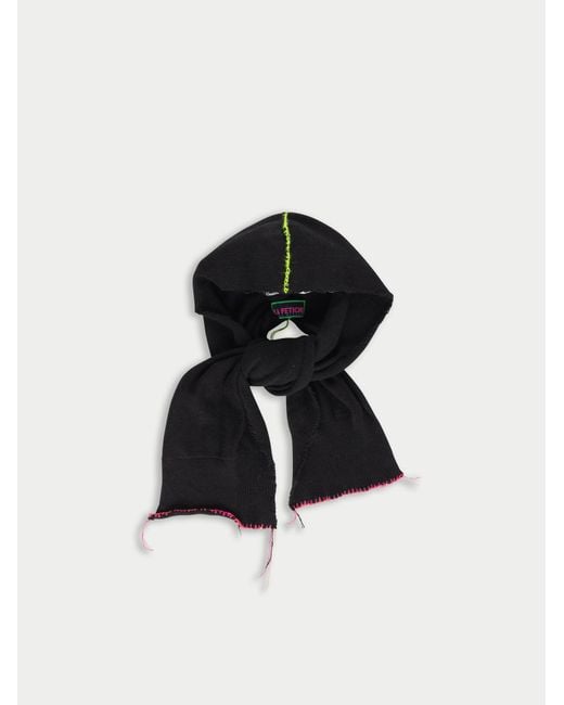 La Fetiche Black Kiki Hooded Scarf