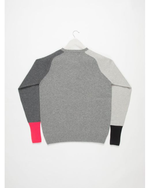 La Fetiche Gray George Oversized Lambswool Sweater