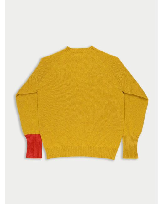 La Fetiche Yellow Bryan Oversized Lambswool Sweater