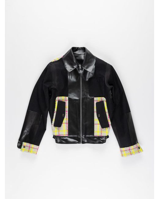 La Fetiche Black Jaime Polished Rubber Reversible Bomber Jacket