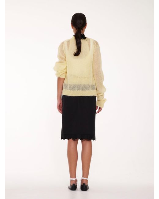 La Fetiche Yellow Alec Lightweight Knitted Cardigan