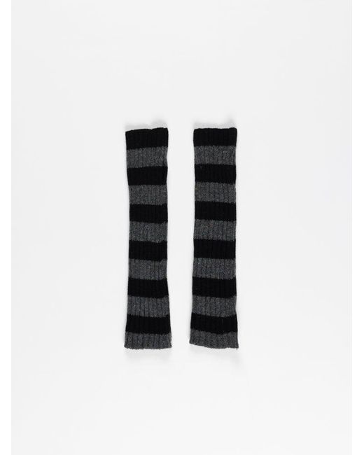 La Fetiche Black Fred Striped Arm Leg Warmer