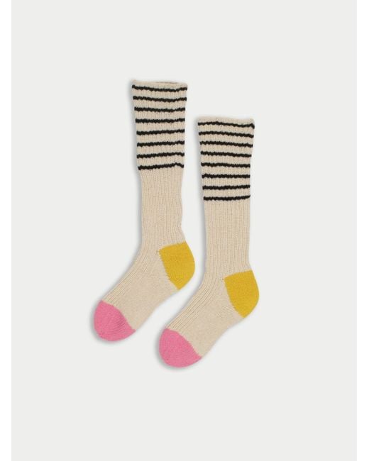La Fetiche Multicolor Lyle Handknitted Striped Socks