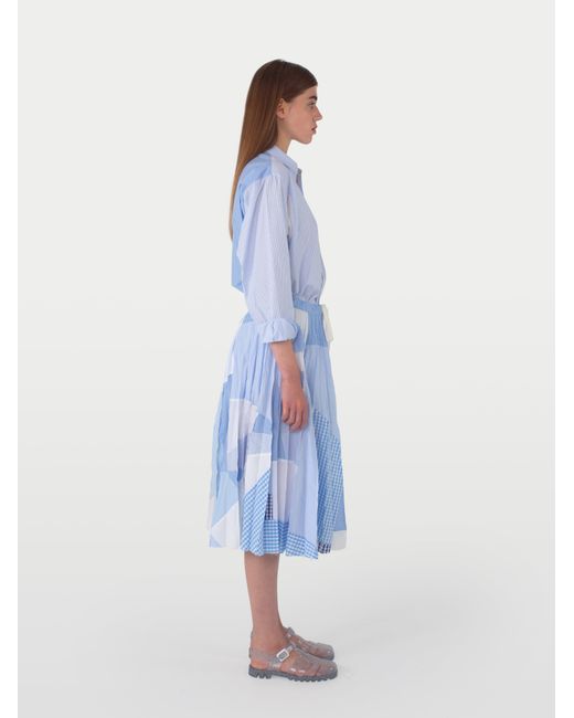La Fetiche Blue Nico Oversized Shirt