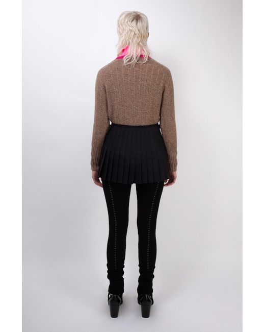 La Fetiche Pink Pierre Cable Knit Shetland Sweater