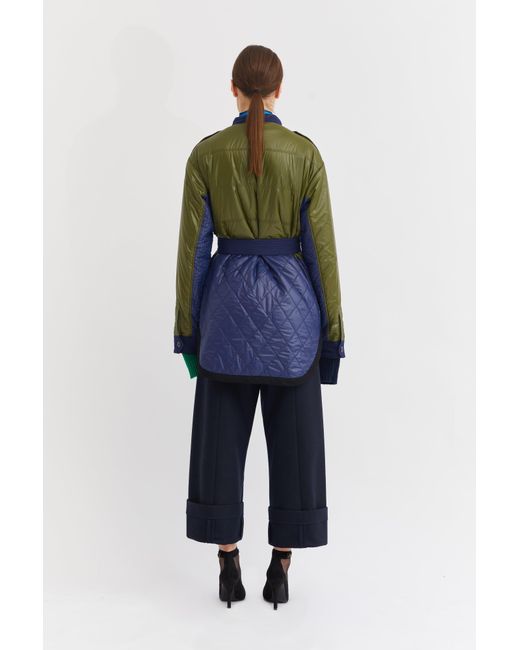 La Fetiche Blue Orson Nylon Padded Jacket