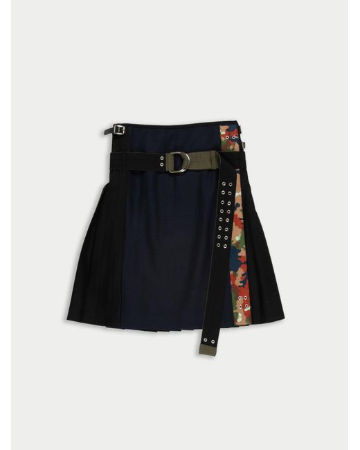 La Fetiche Black Viv Traditional Hand Pleated Kilt With Military Details