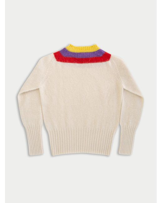 La Fetiche Pink Sophie Brushed Crew Neck Sweater