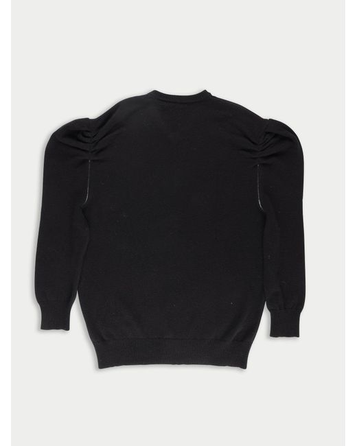 La Fetiche Blue Victor Oversized V-Neck Sweater