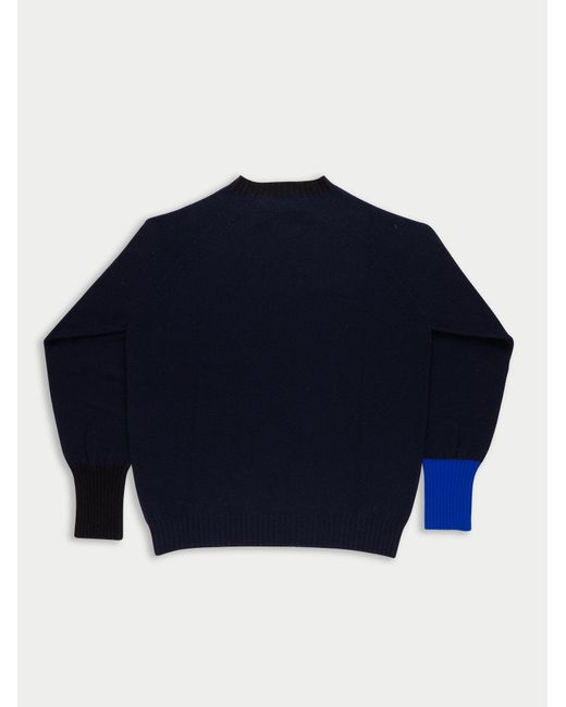 La Fetiche Blue Bryan Lambswool Sweater