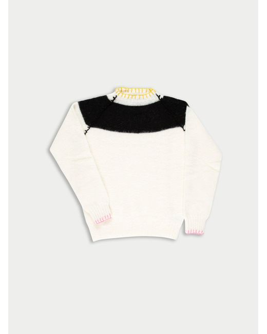 La Fetiche Black Penelope Bis Reworked Traditional Fairisle Sweater