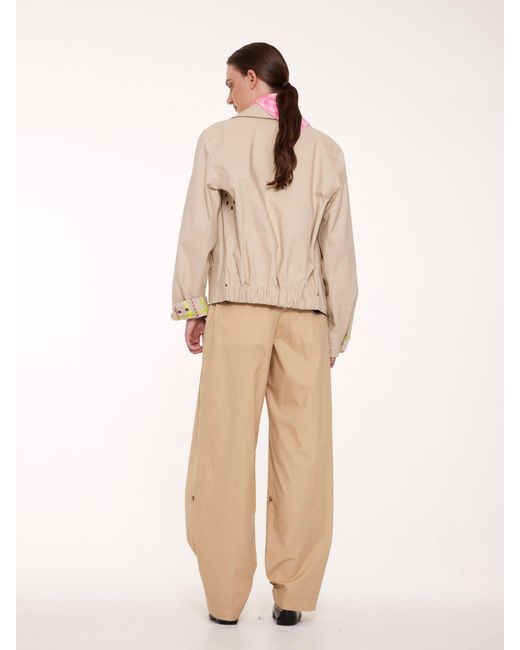 La Fetiche Natural Jaime Reversible Bomber Jacket