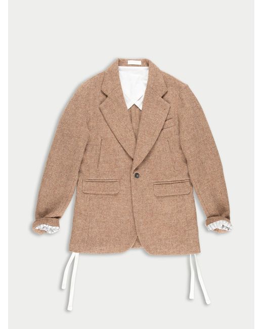 Women's Natural Helmut Menswear Styled Jacket