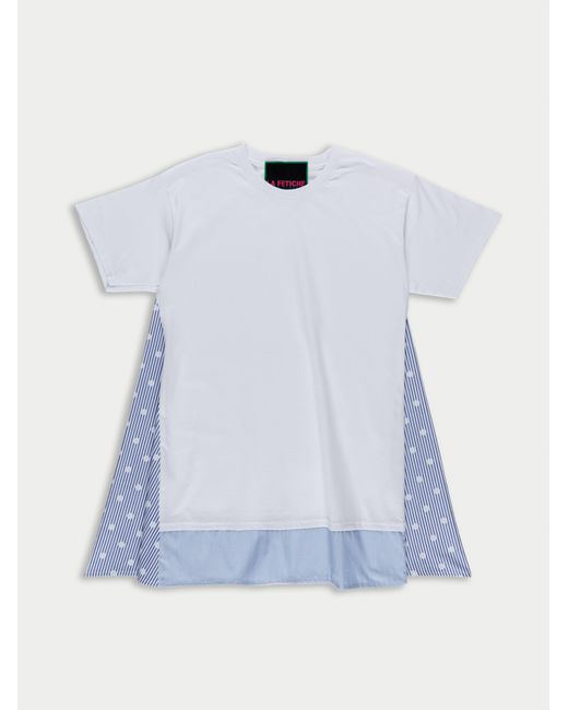La Fetiche Blue Florence Short Sleeve T-Shirt Dress