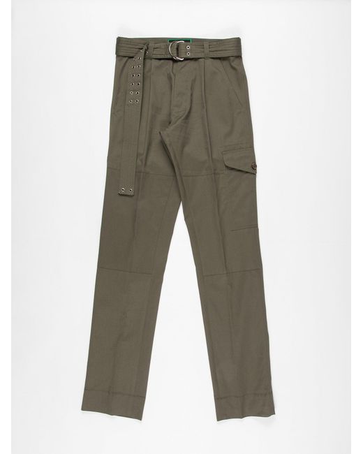 La Fetiche Green Emmanuelle Cotton Utility Trousers