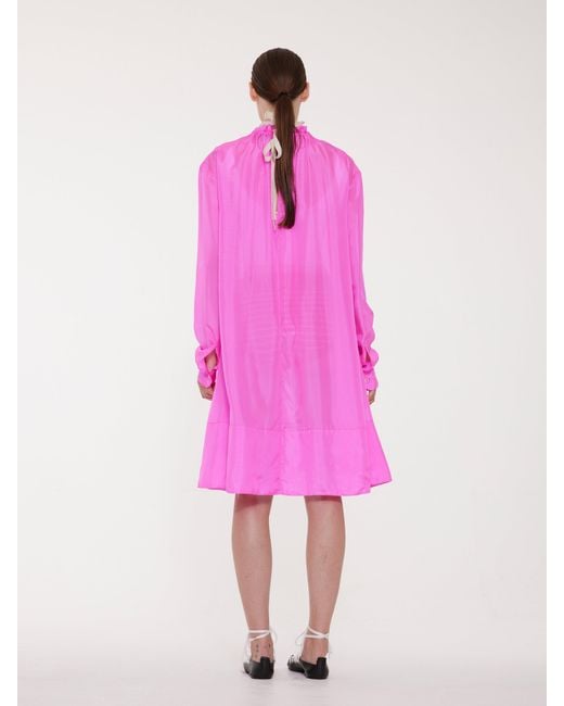 La Fetiche Pink Jill Silk Dress