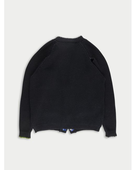La Fetiche Blue Valerie Heavy Weight Knitted Cardigan