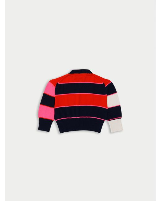 La Fetiche Red Luna Striped Sweater