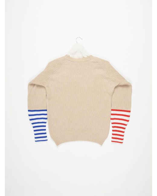 La Fetiche White Jean Michel Traditional Fisherman's Sweater