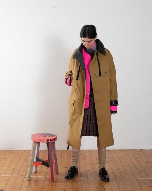 La Fetiche Multicolor Ryder Traditional Waterproof Trench Coat