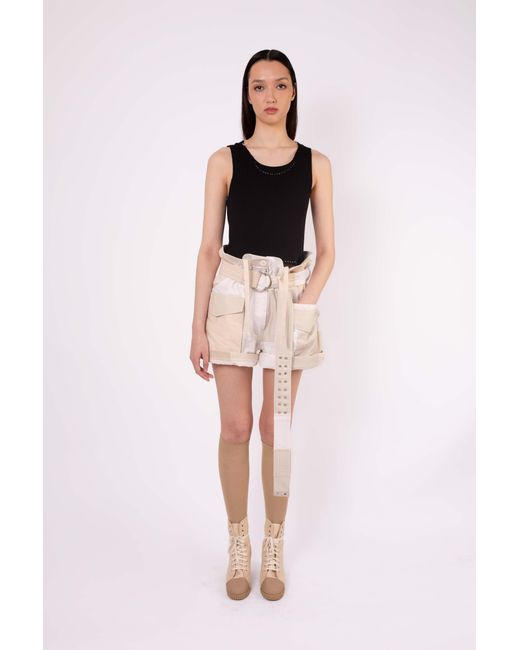 La Fetiche Black Axel Ribbed Vest Top