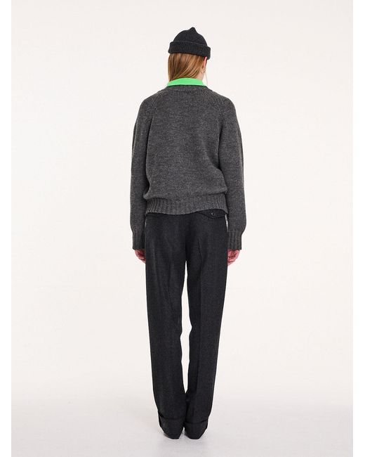 La Fetiche Gray Ed Loose Fit Sweater