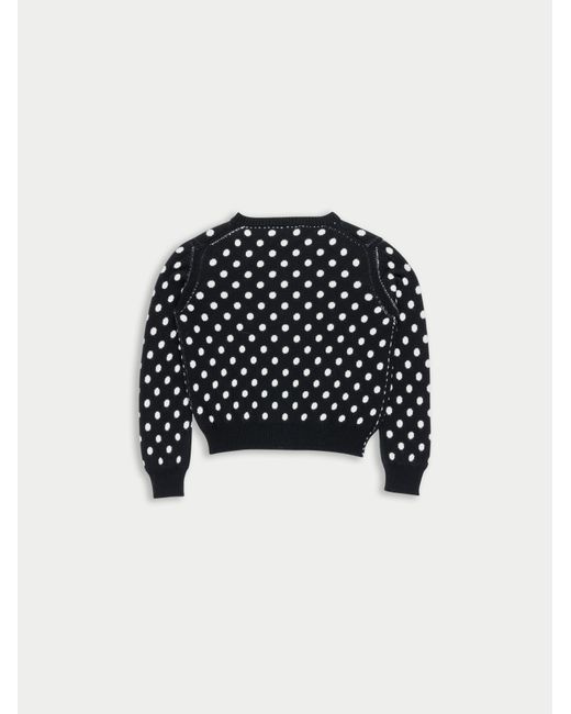 La Fetiche Black Dottie Spot Cardigan