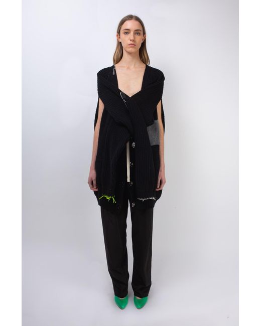 La Fetiche Blue Valerie Heavy Weight Knitted Cardigan