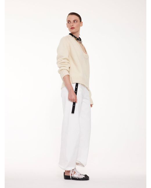 La Fetiche White Marin Sailor Trouser