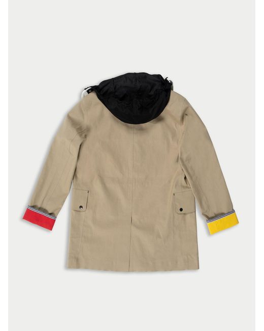 La Fetiche Natural Yoko Hand Made Cotton Bonded Waterproof Trench-Coat