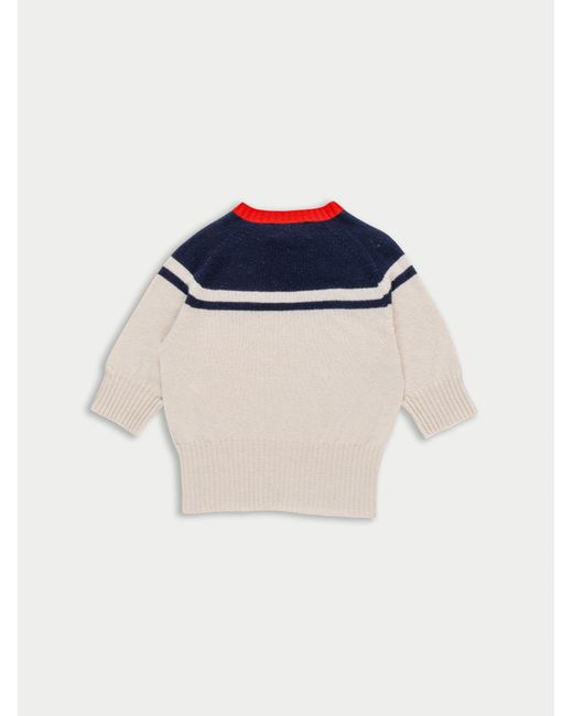 La Fetiche Blue Ady 3/4 Sleeve Sweater