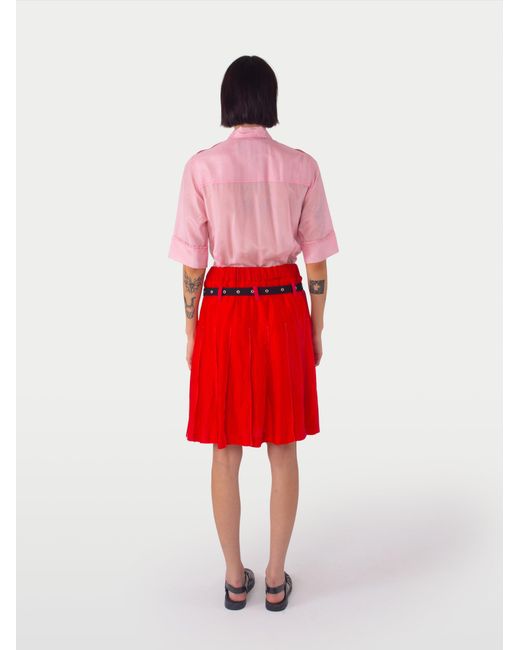 La Fetiche Red Bernat Shirt Dress