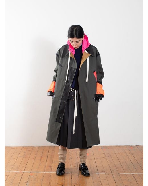 La Fetiche Multicolor Ryder Traditional Waterproof Trench Coat