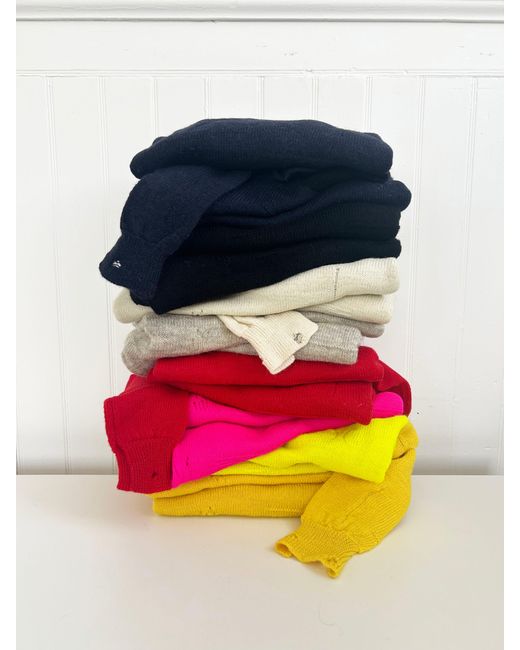 La Fetiche Yellow Millie Crew Neck Sweater