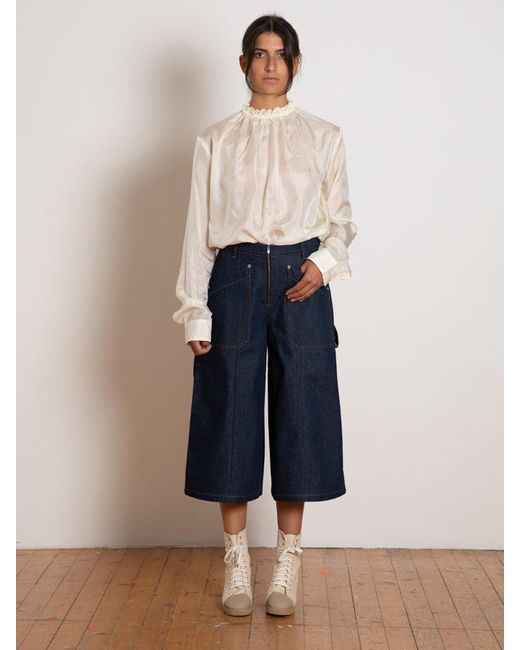 La Fetiche Blue Honey High Waisted Denim Shorts