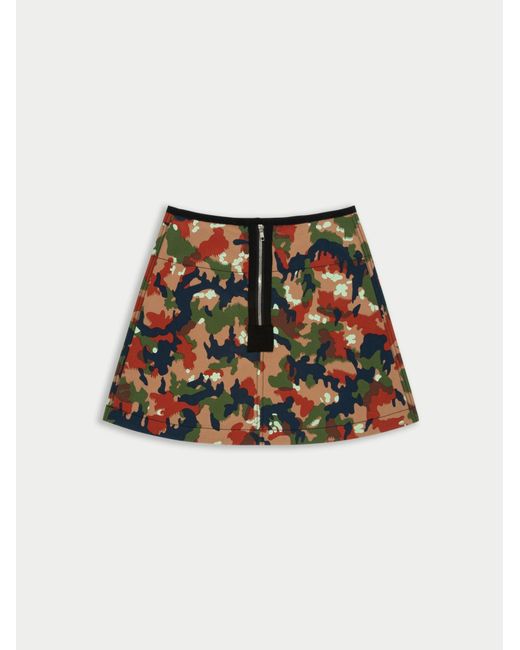 La Fetiche Black Mary A-Line Mini Skirt With Military Details
