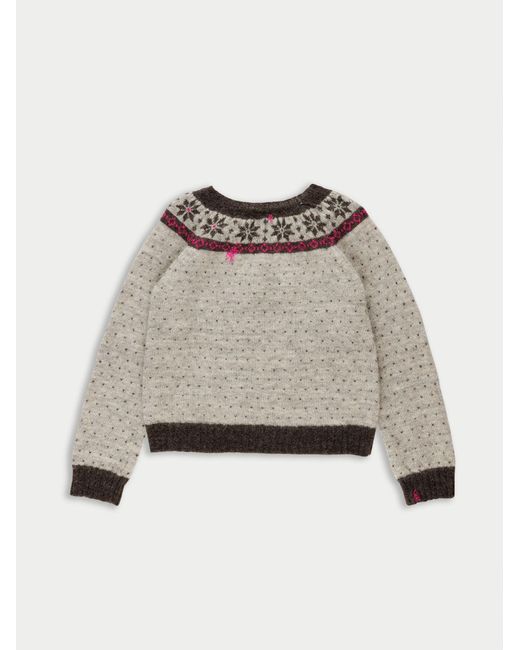 La Fetiche Gray Jude Fairisle Sweater