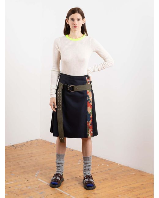La Fetiche Black Viv Traditional Hand Pleated Kilt With Military Details