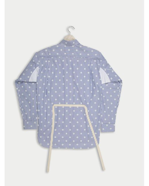La Fetiche Blue Nico Cotton Poplin Shirt