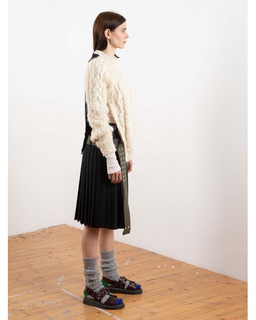 La Fetiche Black Viv Traditional Hand Pleated Kilt With Military Details