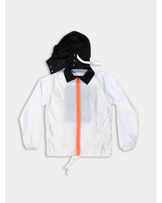 La Fetiche White Lil Nylon Parka
