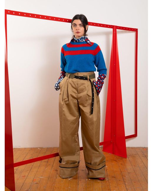 La Fetiche Blue Haring Shetland Sweater