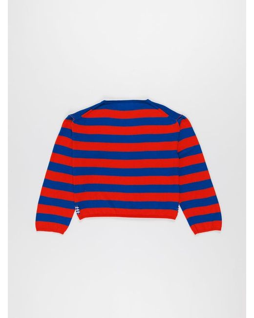 La Fetiche Red Laurent Striped Sweater