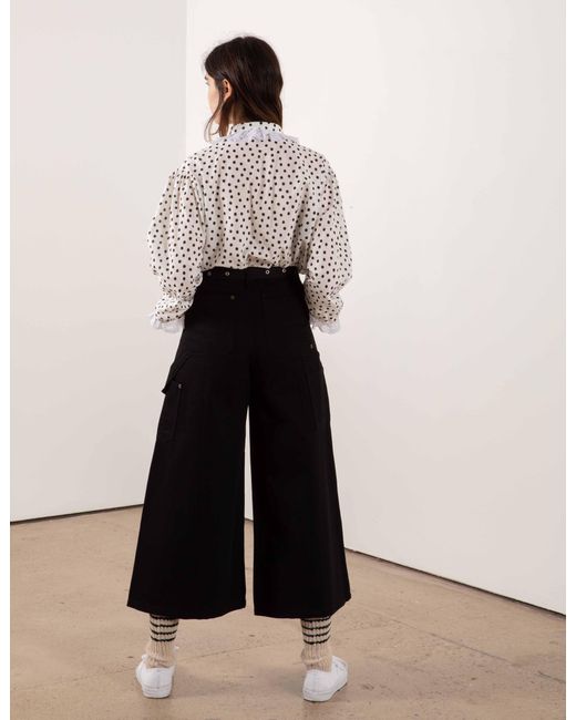 La Fetiche White Jane Light Twill Cotton Blouse