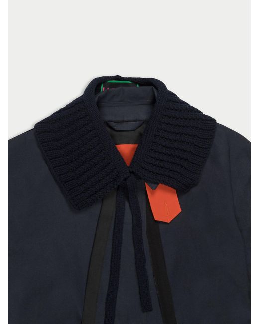 La Fetiche Blue Lauren Traditional Waterproof Trench Coat