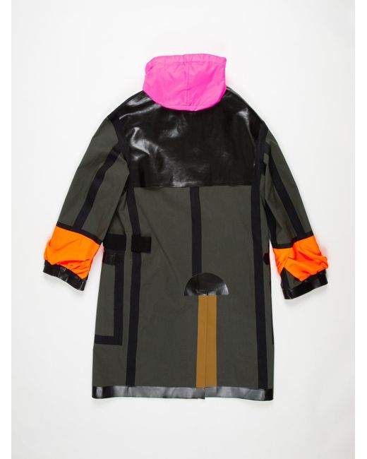 La Fetiche Multicolor Ryder Traditional Waterproof Trench Coat