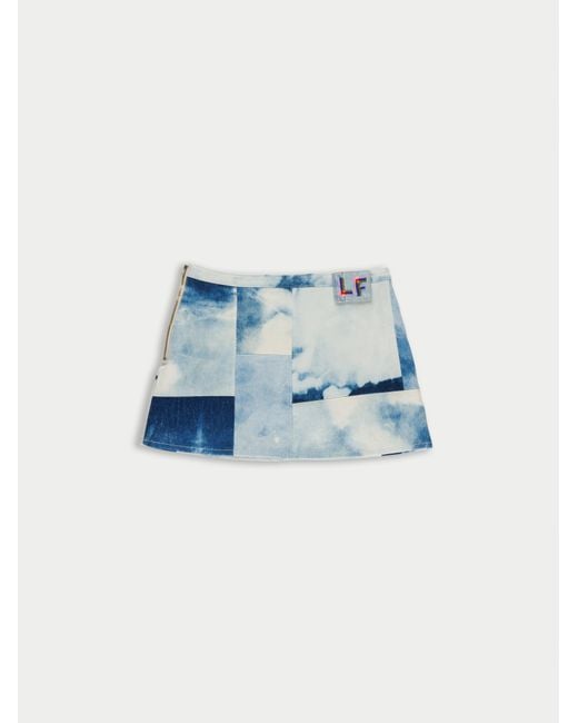 La Fetiche Blue Thelma Denim Mini Skirt